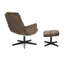 Tetchair Кресло ALFRED с банкеткой (mod. DM7574-1) , коричневый (37-brown)