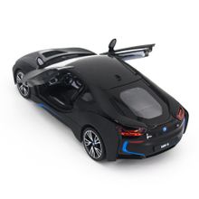 Радиоуправляемая машина Rastar BMW i8 Black 1:14 с открывающимися дверями - 71010-B