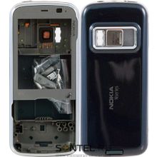 Корпус Class A-A-A Nokia N79 серый синий