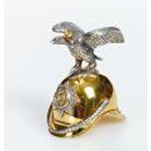 Серебряная рюмка - Кавалергардская каска маленькая 356_SR