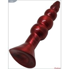 Eroticon Бордовая анальная ёлочка - 17 см. (бордовый)
