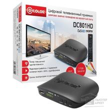 D-Color Ресивер DVB-T2  DC801HD черный