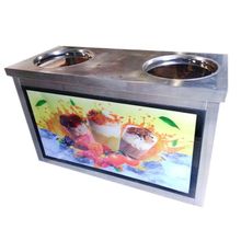 Фризер для ролл мороженого KCB-2F Foodatlas (стол для топпингов)
