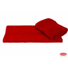 Махровое полотенце 50x90 "RAINBOW", красное, 100% Хлопок