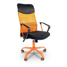 Кресло компьютерное Chairman 610 черный оранжевый