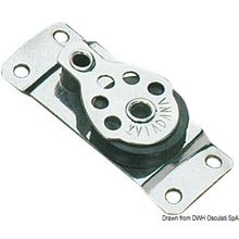 Osculati SS footblock 1pulley 25x6, 55.516.75