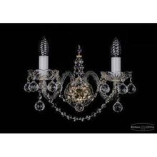 Bohemia Ivele Crystal 1411B 2 141G бра (настенный светильник хрустальный)