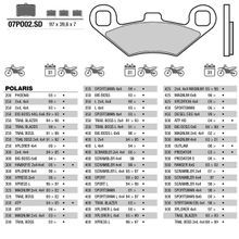 BREMBO Тормозные колодки BREMBO 07PO02SD