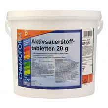 Chemoform Аквабланк О2 в таблетках (20 г), активный кислород для дезинфекции воды в бассейнах, 5 кг