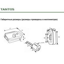 Tantos ✔ Замок Tantos TS-EL2370SS электромеханический, универсальный
