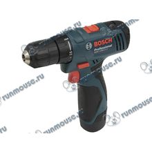 Дрель-шуруповёрт Bosch "GSR 1080-2-LI Professional" 06019E2020, аккум. (Li-Ion 10.8В, 430 1600об. мин., быстроз.) + доп.аккум. + кейс [131178]