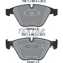 Колодки Тормозные Дисковые | Перед | Bmw 3 Coupe (E92) M 03.2007 - 12.2013 <=> Bmw 1 Coupe (E82) M 04.2011 - 06.2012 Textar арт. 2331207