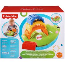 Fisher Price (MATTEL) Fisher-Price Игрушка-пирамидка "Крокодильчик" CDC48
