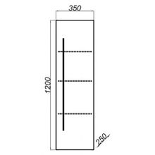 Шкаф-пенал Aqwella 5 stars Милан 35