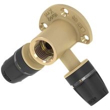 Тройник угловой с настенным креплением TECElogo 16x1 2x16