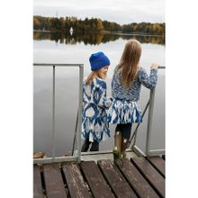 Leya.me Юбка из льна сине-белая ALD 051