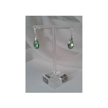 Серьги с кристаллами Green Drops (Swarovski)