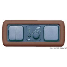 Osculati Triple screw cover brown, 14.665.04