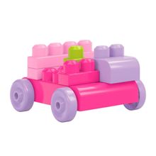 Mega Bloks 80 деталей в сумке First Builders розовый