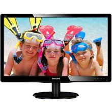 Монитор LCD PHILIPS 19.5" 200V4LAB 00(01) Black {LED, 1600x900, 5 ms, 170 160, 250 cd m, 10M:1, +DVI, +MM}