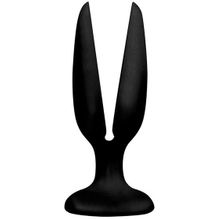 Чёрная пробка-бутон MENZSTUFF FLOWER BUTT PLUG 5INCH - 13,5 см. Черный