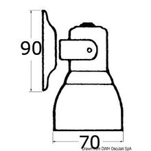 Osculati De Luxe spotlight 5 12 W 12 V, 13.203.00