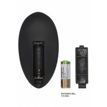 Черный анальный вибромассажер N 81 Rechargeable Remote Controlled Butt Plug - 14 см. (219300)