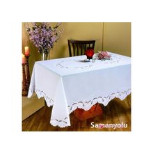 Кayaoglu Скатерть Samanelu Цвет: Кремовый V-1 (160x350 см.)