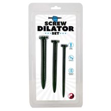 Набор из 3 винтовых уретральных плагов Screw Dilator