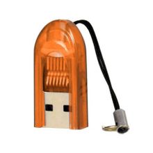 Карт-ридер внешний USB SmartBuy SBR-710-O Orange, microSD microSDHC