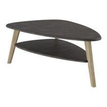 Слайн Стол журнальный Калифорния Ричмонд Серый бетон Дуб сонома