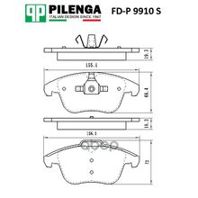 Колодки Тормозные Дисковые |Перед, Прав, Лев | Mondeo Iv, Galaxy, Volvo PILENGA арт. FDP9910S