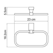 WasserKRAFT Держатель полотенец кольцо Leine K-5060WHITE
