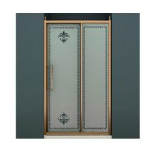 Душевая Дверь В Нишу 130 См, Профиль Бронза Cezares Retro-Bf-1-130-Pp-Br