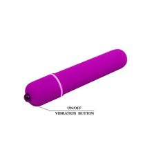 Baile Фиолетовая вытянутая вибропуля - 10,2 см. (фиолетовый)