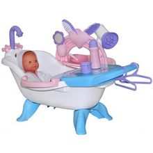 Полесье 47243 Набор для купания кукол №1 с аксессуарами и пупсом