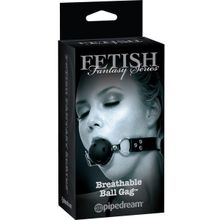 Черный кляп с дырочками Breathable Ball Gag