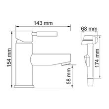 WasserKRAFT Смеситель для раковины Main 4108