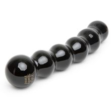 Fifty Shades of Grey Чёрный стеклянный стимулятор It s Divine Black Glass Beaded Dildo - 20,3 см. (черный)