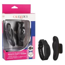 California Exotic Novelties Стимулятор в трусики с пультом-браслетом Lock-N-Play Wristband Remote Panty Teaser (черный)