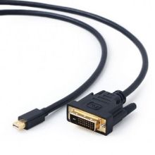 Кабель mini DisplayPort M - DVI M, 1.8 м, черный, Cablexpert (CC-mDPM-DVIM-6)