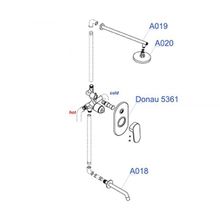 Wasserkraft A13020 встраиваемый комплект для ванны, хром