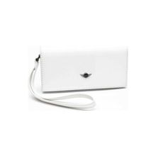 Чехол для iPhone 4S Mini PU Leather, цвет White (MNHOPUSTWH)