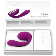 Lelo Лиловый вибромассажер для пар Tara Deep Rose (лиловый)