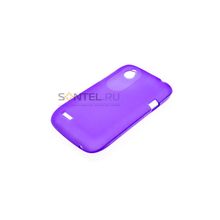 Силиконовый чехол для HTC Desire X фиолетовый в тех.уп.
