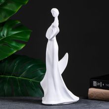 Подставка под бутылку Леди белая, 16х14х35см