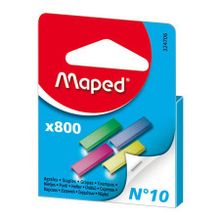 Скобы для степлера цветные №10, 800 шт уп. MAPED