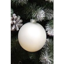 Crystal Deco Набор из 2-ух матовых шаров, цвет серебряный D-10 см. арт. o-160117