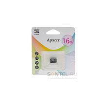 AP16GMCSH10-RA, 16GB microSD  Trans Flash, Secure Digital Card, Class10, без адаптера, Apacer