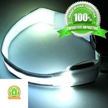 Светящийся ошейник со светоотражателем - 45-50 см, зеленый